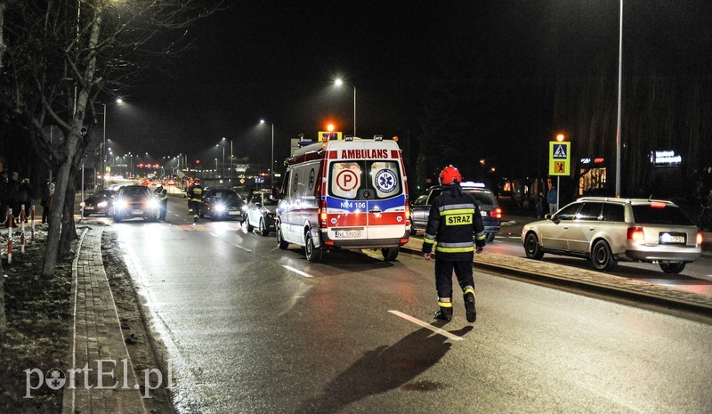 Elbląg Potrącenie chłopca na Nowowiejskiej