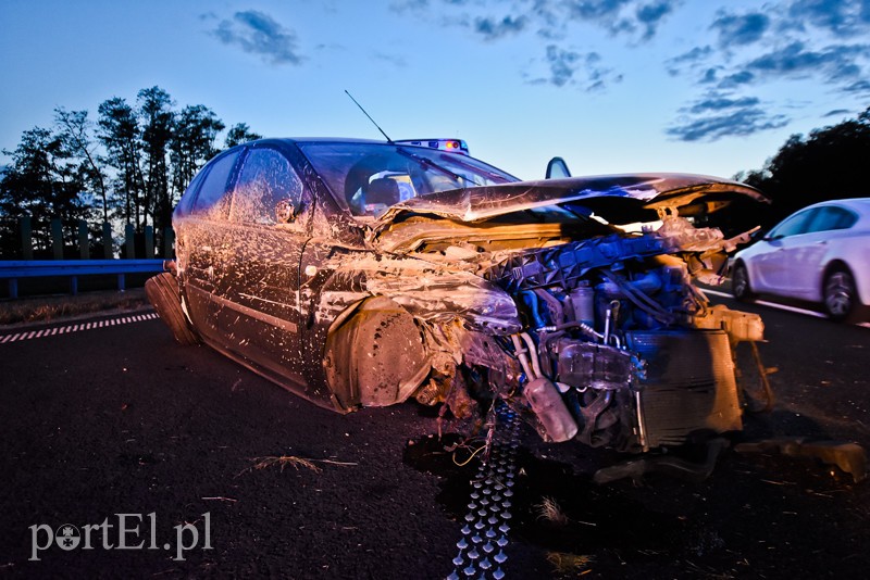 Dwie kolizje na S7 przed Nogatem zdjęcie nr 210074