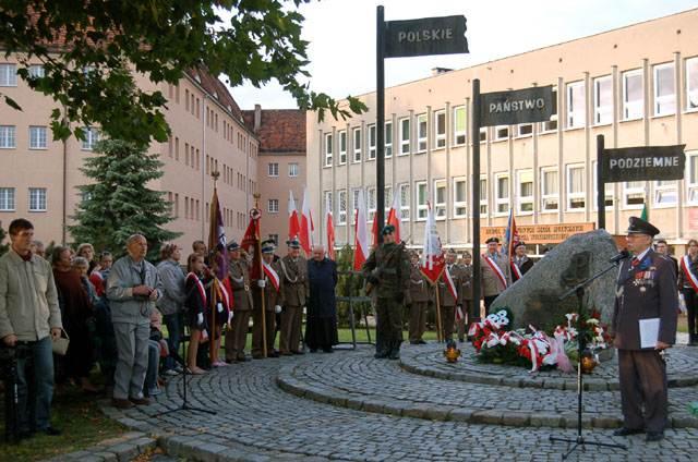 Elbląg 69. rocznica powstania Polskiego Państwa Podziemnego