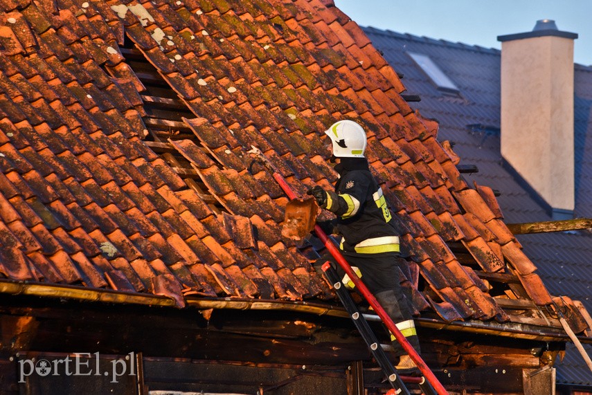 Pożar domu w Wiśniewie, z ogniem walczyło 34 strażaków zdjęcie nr 223105