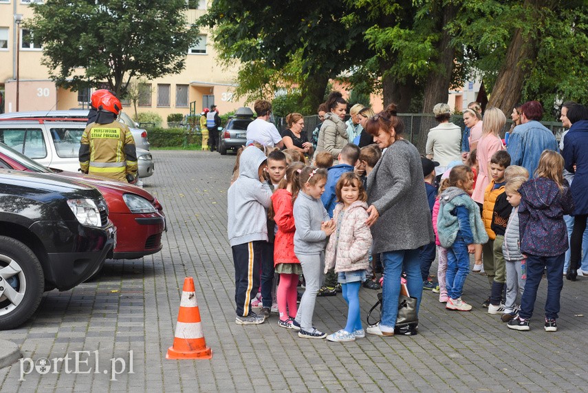 Elbląg Ewakuacja przedszkola nr 10