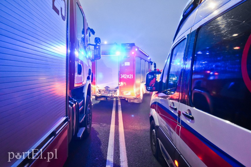 Elbląg Most Unii Europejskiej zablokowany, zderzyły się tam trzy auta