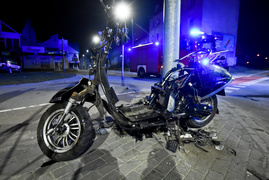 Zderzenie skutera z bmw na ul. Płk. Dąbka