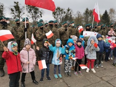 „Żywa” lekcja patriotyzmu w Przedszkolu i Żłobku Mały Europejczyk w Elblągu