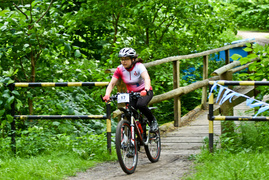 Rowerowe ściganie w Bażantarni