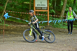 Rowerowe ściganie w Bażantarni