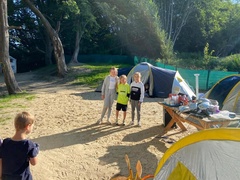 Biwak pod namiotami i półkolonie w Żłobku i Przedszkolu Mały Europejczyk w Elblągu