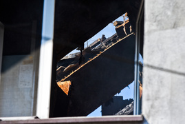 Pożar piekarni w Milejewie