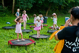 Biesiadowali na polanie w Bażantarni