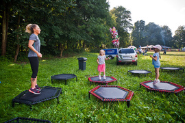 Biesiadowali na polanie w Bażantarni