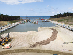 Kanał żeglugowy na Mierzei już jest pogłębiany