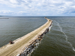 Kanał żeglugowy na Mierzei już jest pogłębiany