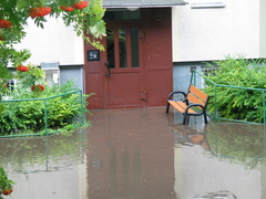 Ulewa nad Elblągiem