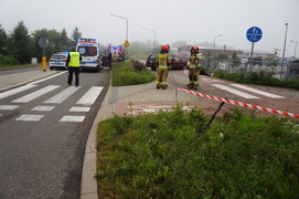 Volkswagen wjechał w ogrodzenie, a opel zderzył się z fiatem