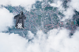 Zobacz podniebny rekord świata oczami skoczka