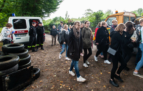 Wystarczyła godzina, by zebrać górę śmieci....