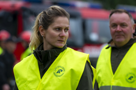 Strażacy ćwiczyli, jak ratować las