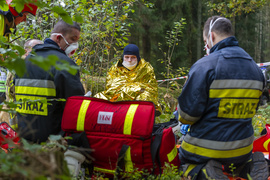 Strażacy ćwiczyli, jak ratować las
