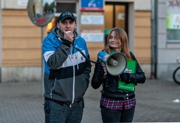 Prounijnie i przeciw wysokim cenom. Kolejny protest w Elblągu