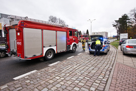 Potrącenie na Browarnej i kolizja w Milejewie