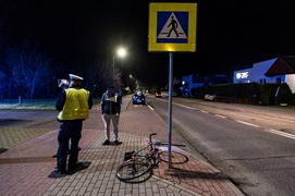 Potrącenie nietrzeźwego rowerzysty