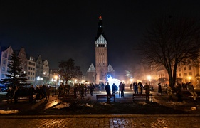 Na pokazie fajerwerków elblążanie przywitali nowy rok