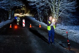 Czołowe zderzenie pod Dąbrową
