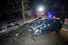 Czołowe zderzenie pod Dąbrową
