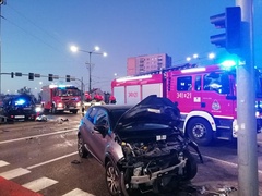 Zderzenie hondy z renault