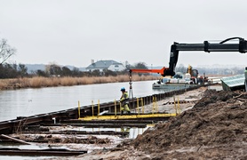 Rzeka Elbląg jak plac budowy