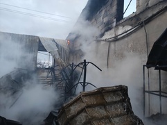 Spłonął zakład stolarski