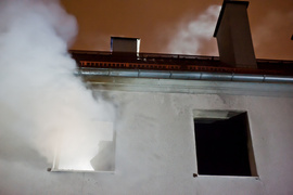 Pożar mieszkania przy Grunwaldzkiej