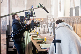 Jagiełło w meleksie, rycerz ze smartfonem, światła, kamera, akcja!