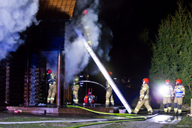 Płonął drewniany dom w Próchniku