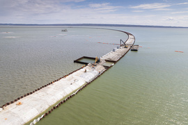 Śluza kanału przez Mierzeję Wiślaną po testach
