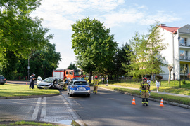 Pasłęk. Kierowca uderzył w drzewo