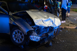 Zderzenie przy szkole muzycznej, sygnalizacja też uszkodzona