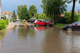 Na Elbląg spadła ściana deszczu  (aktualizacja) 