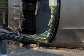 Dachowanie na obwodnicy Elbląga