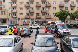 Potrąciła mężczyznę na hulajnodze