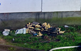 Pożar w pustostanie na ul. Polnej