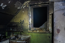 Pożar w budynku wielorodzinnym