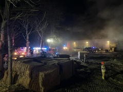 Pożar na terenie miejskiej kotłowni