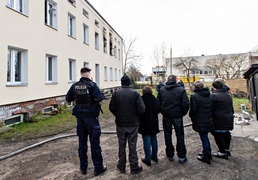 Pożar przy Stawidłowej. Mieszkańcy ewakuowani