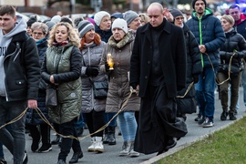 Z krzyżem przez Elbląg