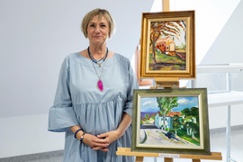Wernisaż poplenerowy kobiecej grupy malarskiej