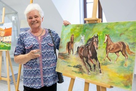 Wernisaż poplenerowy kobiecej grupy malarskiej