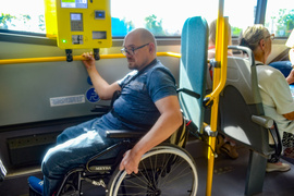 Elbląg widziany z wózka