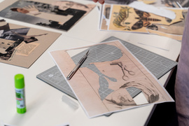 Kolaż z cyfrowej biblioteki