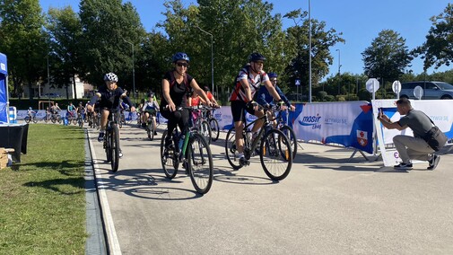 Wkręcili się dla Elbląga w rowerową rywalizację 